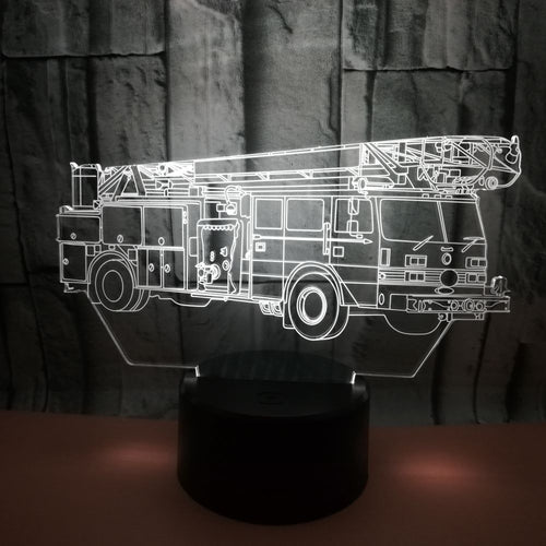 Fire engine 3D light touch color