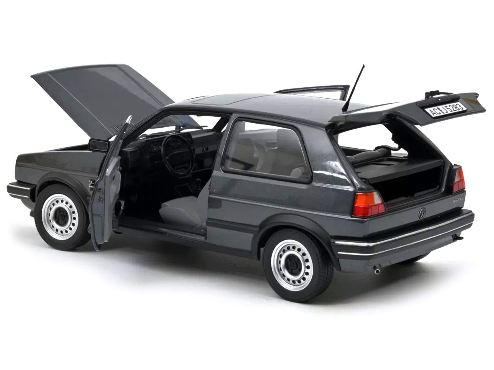 1988 Volkswagen Golf CL Gray Metallic 1/18 Diecast Model Car by Norev - Minihomy