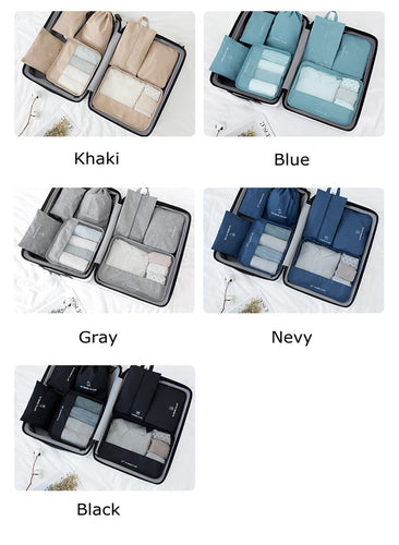 high quality 7pieces/set travel bag Storage bag