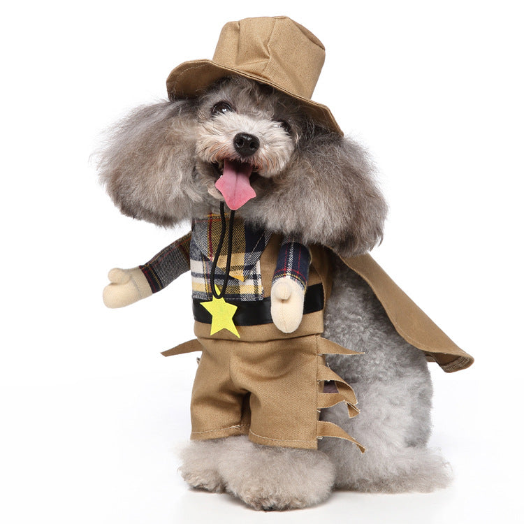 Cosplay Pet Supplies Standing Outfit Funny Dog Clothes Upright Outfit