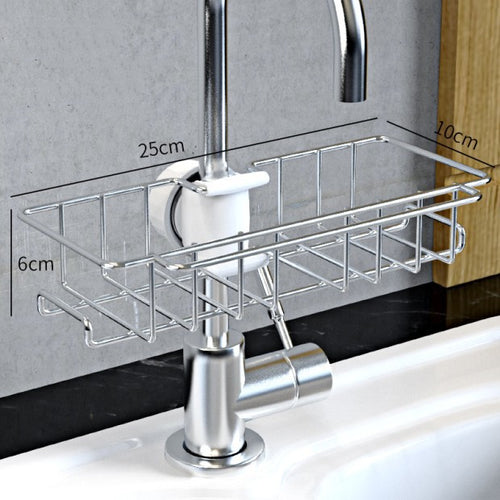 Stainless Steel Sink Storage Rack Kitchen Bathroom Organizer