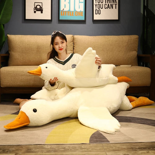 Big White Goose Doll Pillow Children's Plush Toys