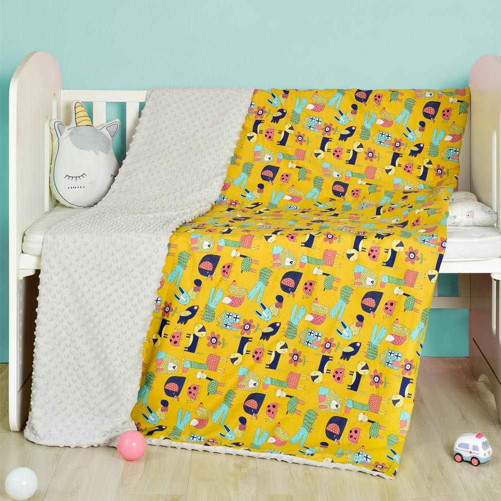 Cotton cartoon baby blanket