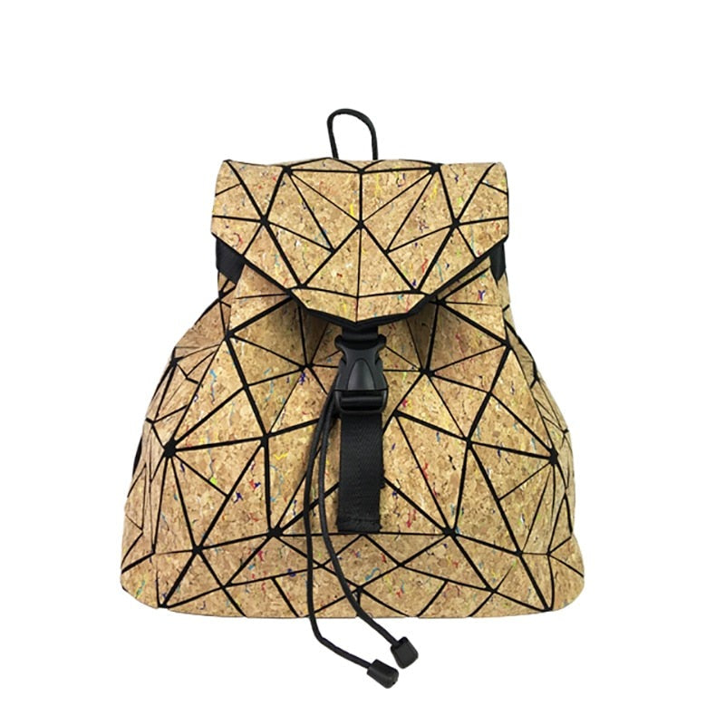 Original Natural Cork Backpack Women Wooden Vegan Bag Female Backpacks