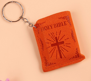 Mini HOLY Bible Keychain Religious Christian Jesus Cross Key Chain Women Prayer God Bless Gift Souvenirs Keyring - Minihomy