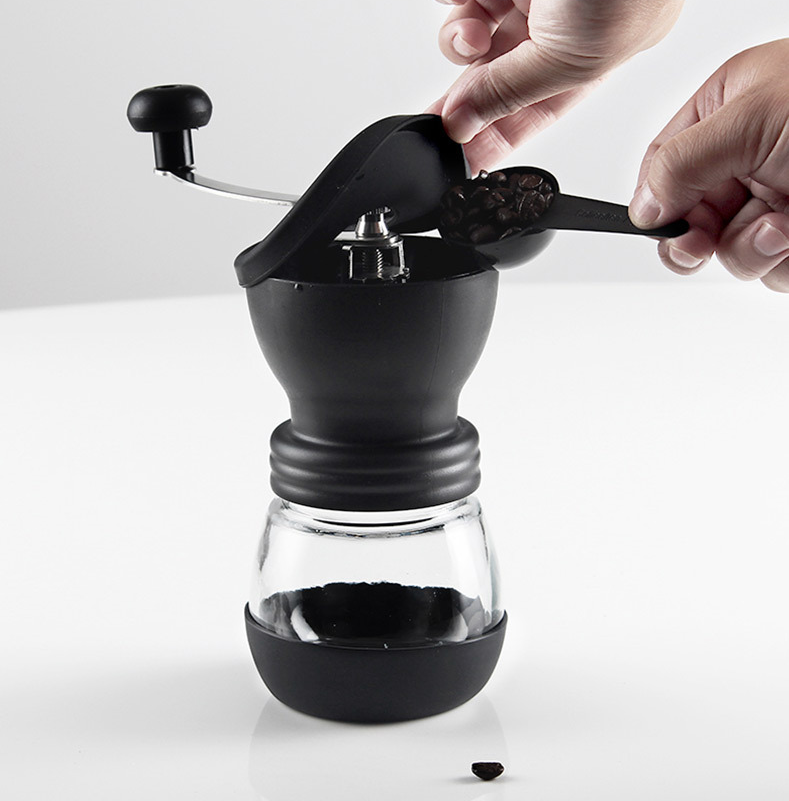 Hand grinder coffee machine