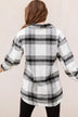 Plaid Dropped Shoulder Pocket Shacket - Minihomy