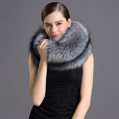 Bib Silver Fur Scarf For Men And Women