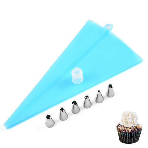 Stainless Steel Decorating Nozzle Eight-Piece Baking Tool Cake Nozzle Set