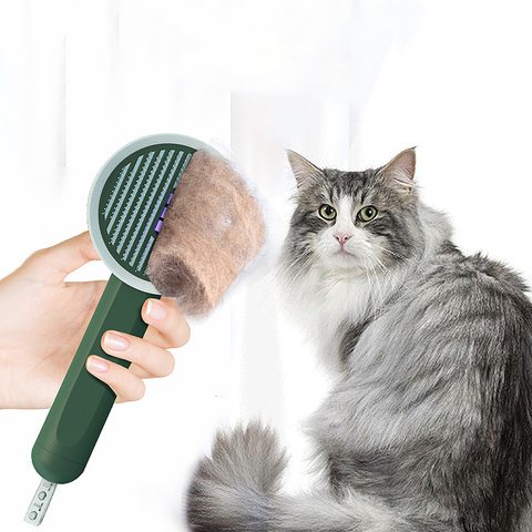 Hoopet 2-In-1 Durable Functional Pet Comb Detector UVC Cat Moss Detection Lamp Dog Hair Remover Cat Brush Grooming Tools