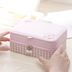 Storage Double-layer PU Jewelry Box