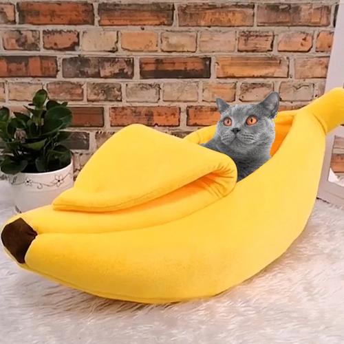 Funny Banana Cat Bed House - Cozy and Cute Pet Haven