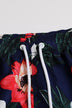 Full Size Floral Drawstring Waist Swim Trunks - Minihomy