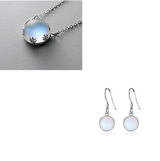 Thaya Aurora Forest Necklace Halo Crystal Gemstone S925 Silver Scale Light Pendant Necklace for Women Elegant Jewelry