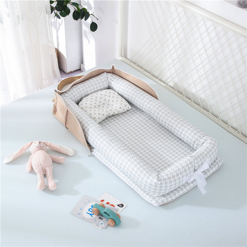 Cotton Portable Baby Crib Newborn Foldable - Minihomy