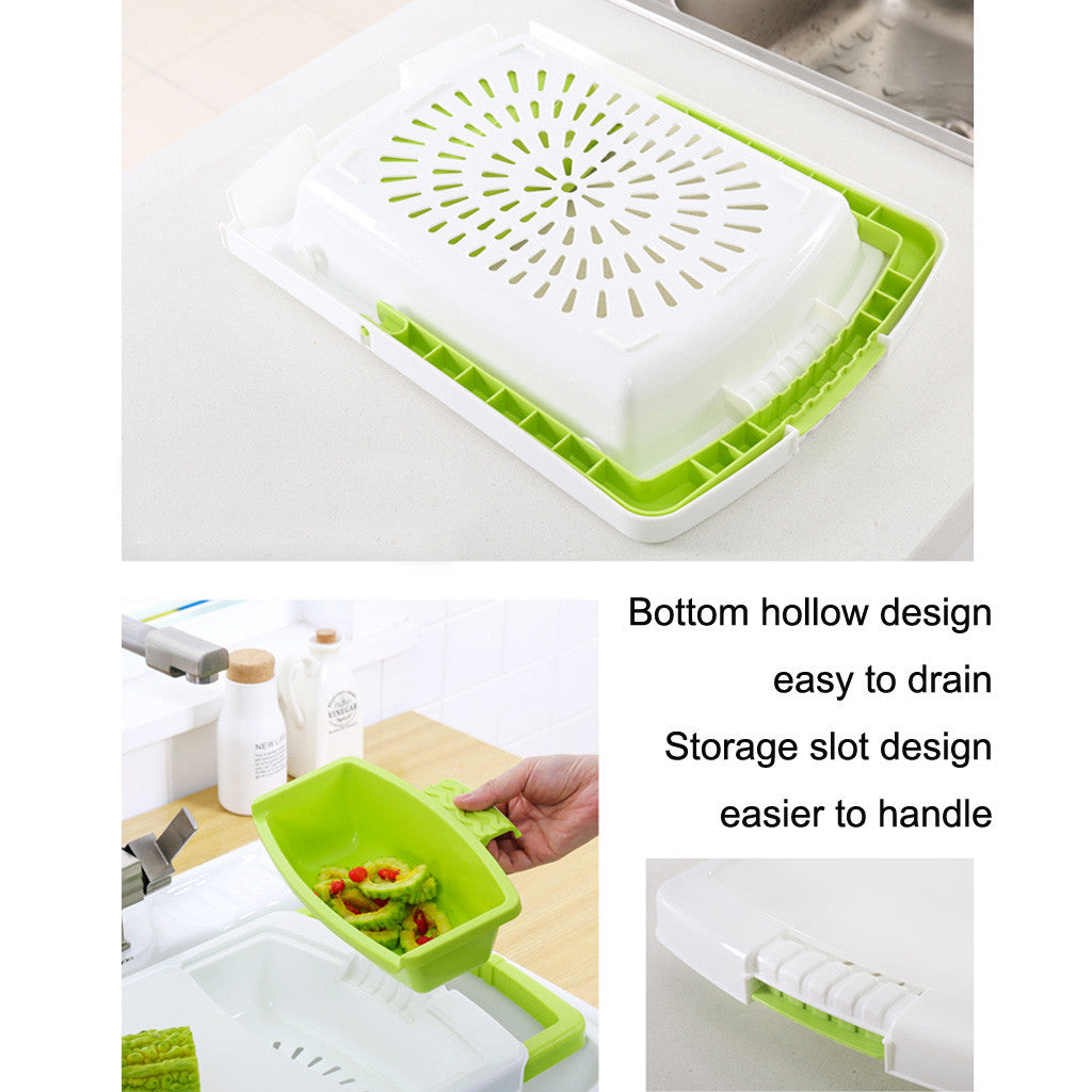 Kitchen drain cutting board - Minihomy