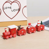 Wooden Christmas Train Decorations