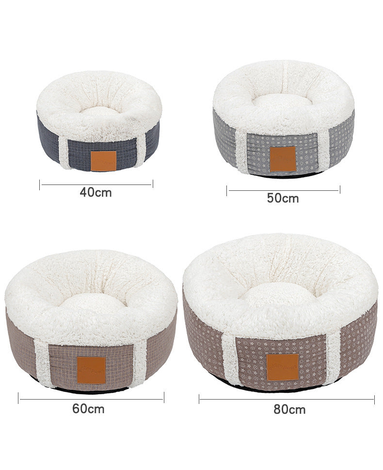 Winter Super Soft Warm Wool Kennel Pet Bed Lamb - Minihomy