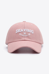 SKATING Letter Embroidery Baseball Cap