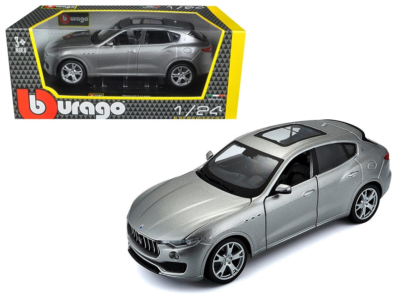 Maserati Levante Silver 1/24 Diecast Model Car by Bburago - Minihomy