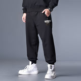 Plus Size Black Cargo Pants For Men Overalls Mens Streetwear Hip Hop Sweatpants Joggers