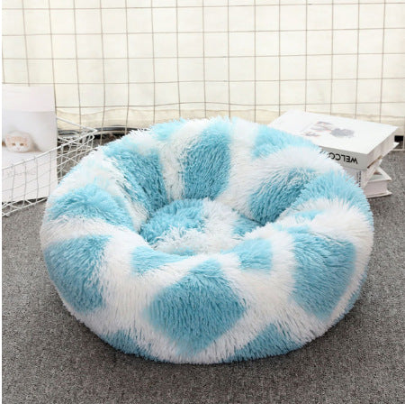 Soft Thick Cutton Plush Round Pet Bed