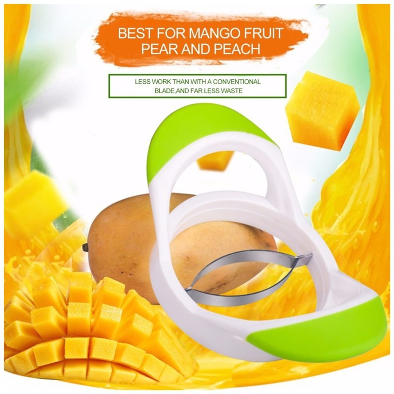 Portable Fruit Mango Slicer Splitter Cutter Peach Pitter Corer Tools Comfortable Grip Design Craft Kitchen Tool