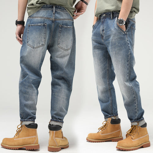 Men's Casual Loose Straight-leg Jeans