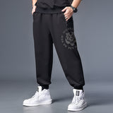 Plus Size Black Cargo Pants For Men Overalls Mens Streetwear Hip Hop Sweatpants Joggers