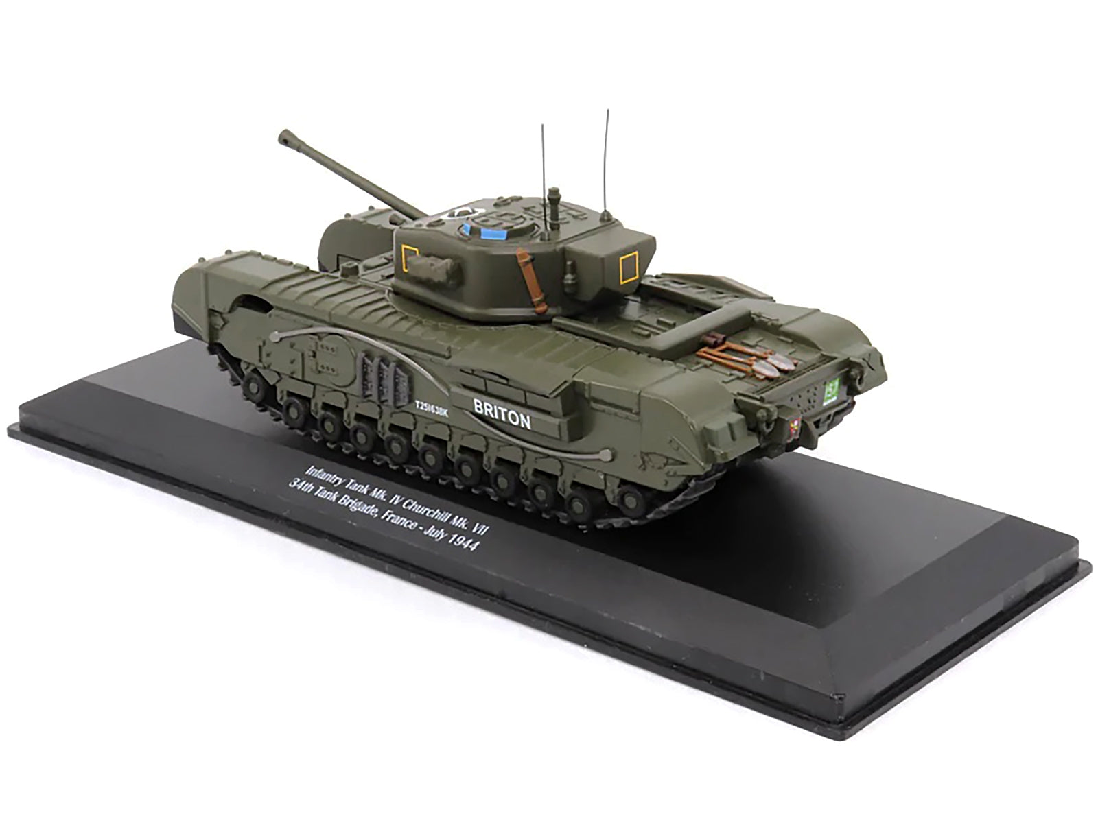 Infantry Tank Mk. IV Churchill Mk. VII "Briton" "UK 34th Tank Brigade France July 1944" 1/43 Diecast Model by AFVs of WWII - Minihomy