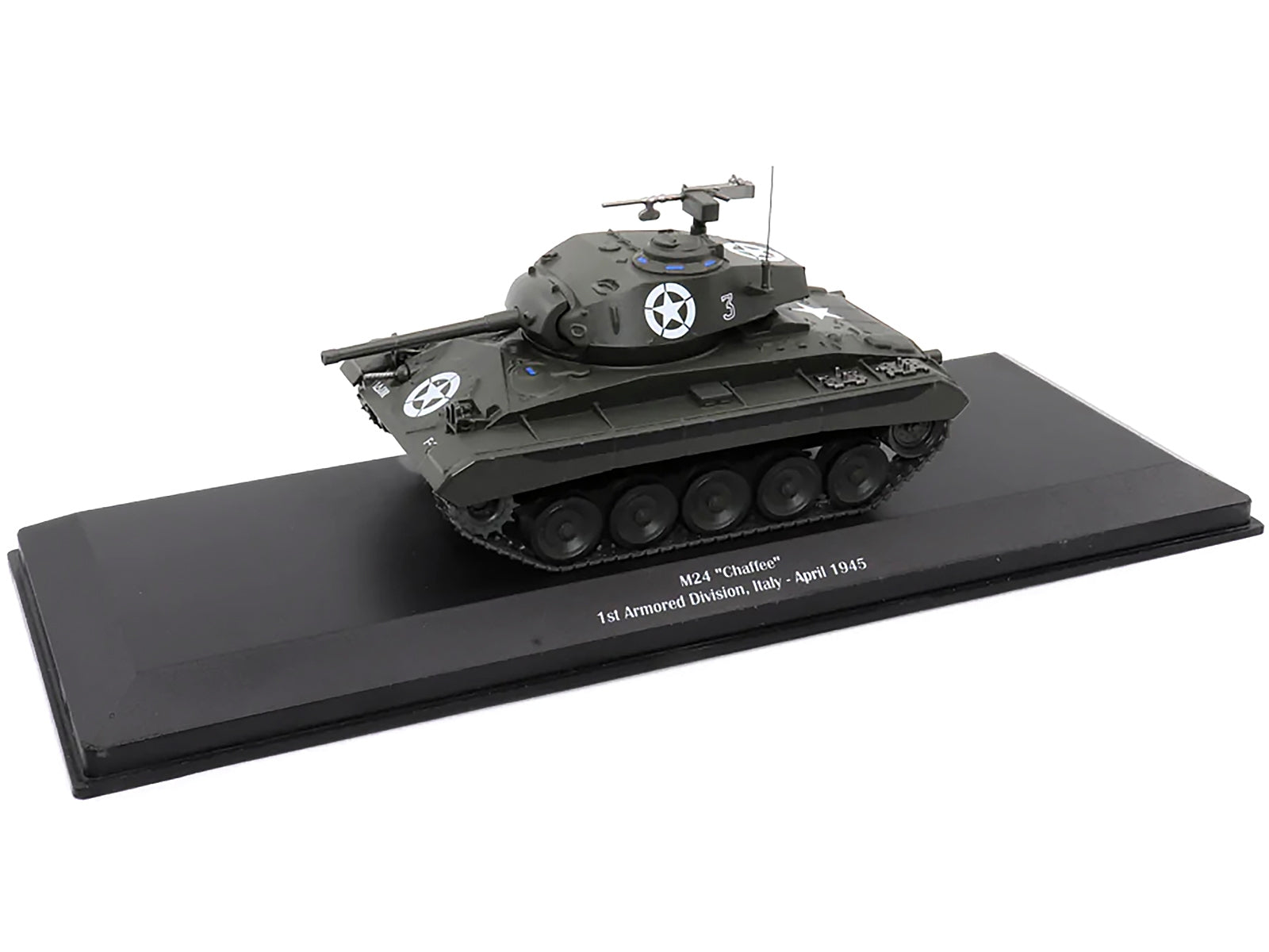 M24 "Chaffee" Tank #3 "U.S.A. 1st Armored Division Italy April 1945" 1/43 Diecast Model by AFVs of WWII - Minihomy