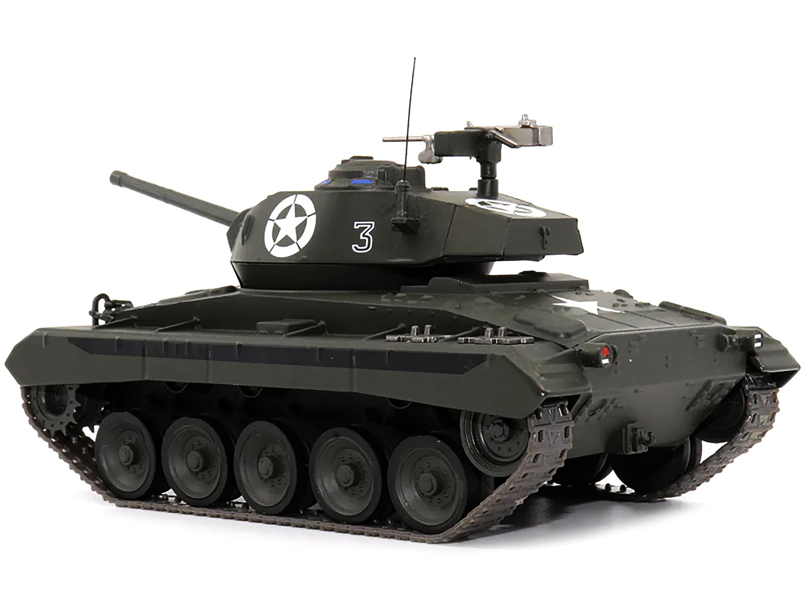 M24 "Chaffee" Tank #3 "U.S.A. 1st Armored Division Italy April 1945" 1/43 Diecast Model by AFVs of WWII - Minihomy