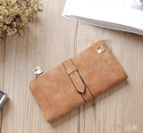 Leather Zipper Long Women Wallet