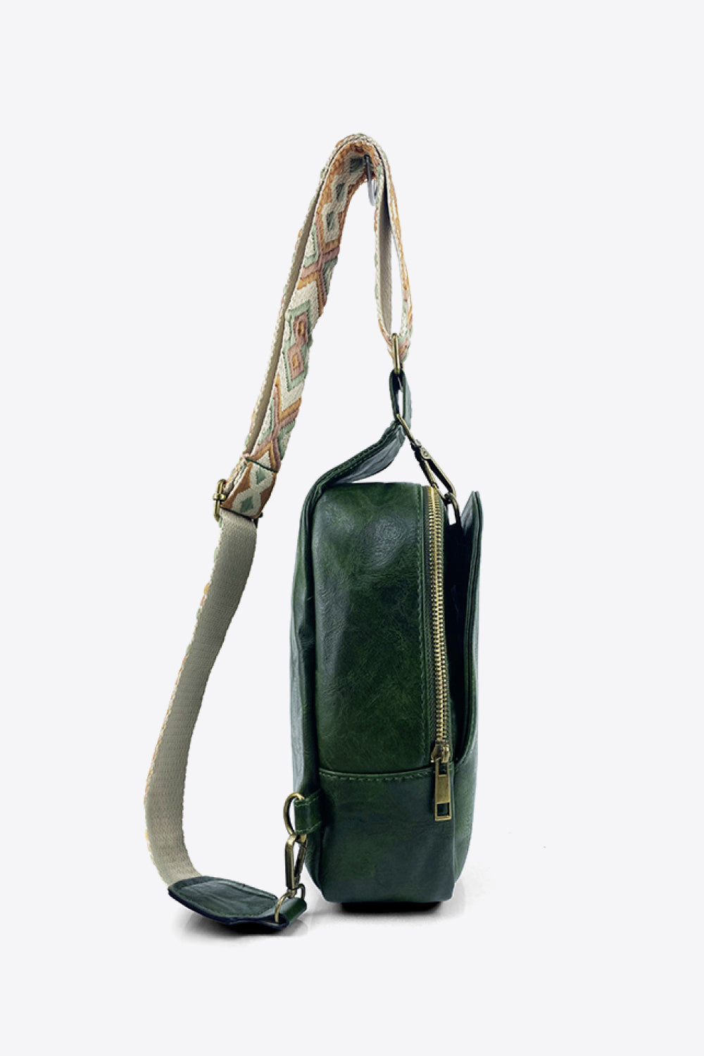 Adjustable Strap PU Leather Sling Bag - Minihomy