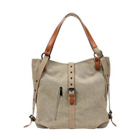 Multi-Functional Double Shoulder Canvas Bag large Capacity