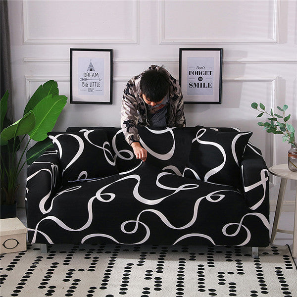 Sofa Cover Cute Cats Pattern Sectional Couch Cover All-inclusive Couch Cover Furniture Protector