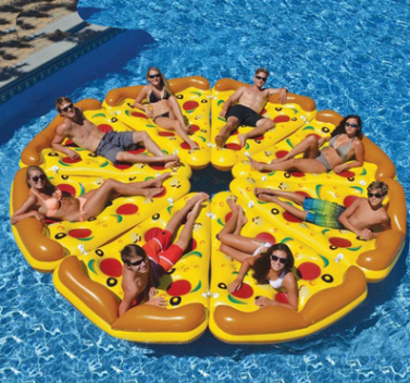 Inflatable Pizza Swimming Pool Floats Air Mattress Inflatable Sleeping Bed Water Hammock Lounger Chair Float Swimming Pool Toys