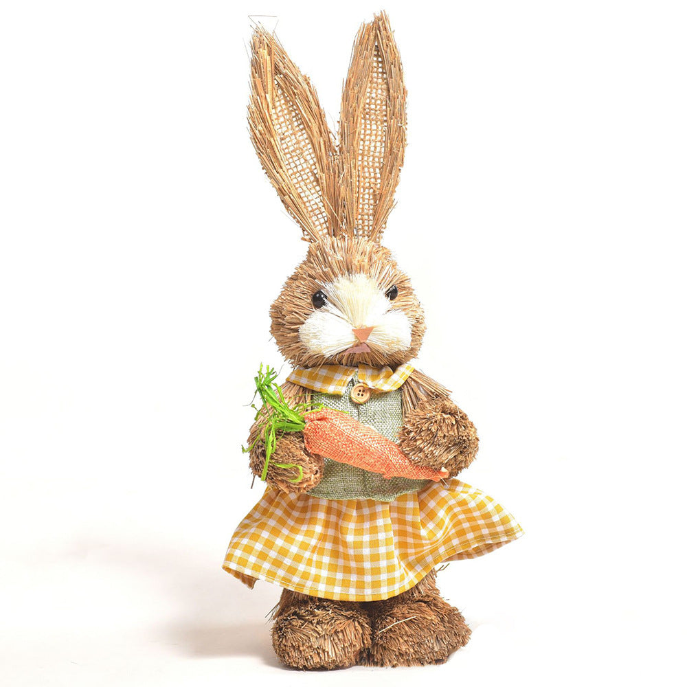 Simulation Papyrus Easter Rabbit Decoration Home