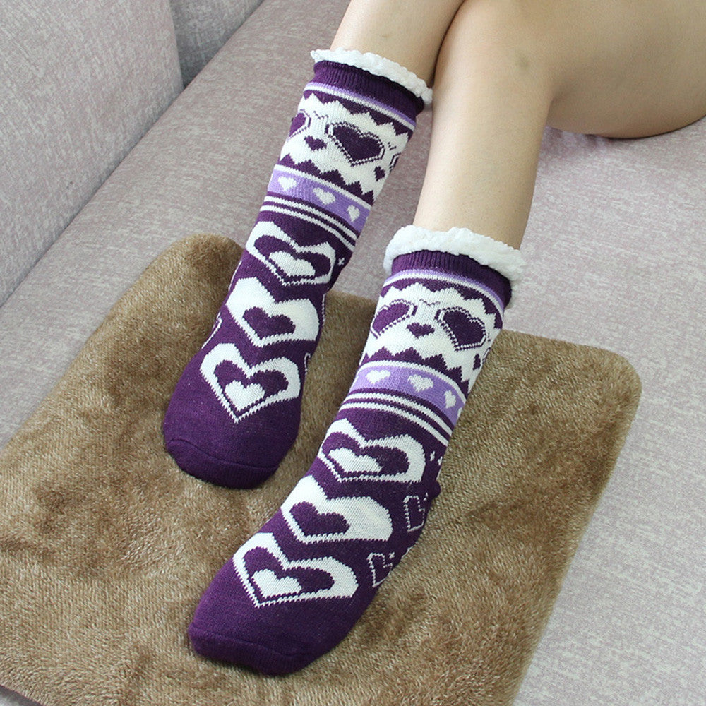 Thermal Fleece Winter Slipper Socks