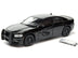 2016 Dodge Charger Pursuit Police Interceptor Black Unmarked "Police Pursuit" Series 1/24 Diecast Model Car by Welly - Minihomy