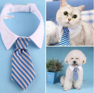 Pet bow tie tie child baby tie cartoon print small tie spot dog tie