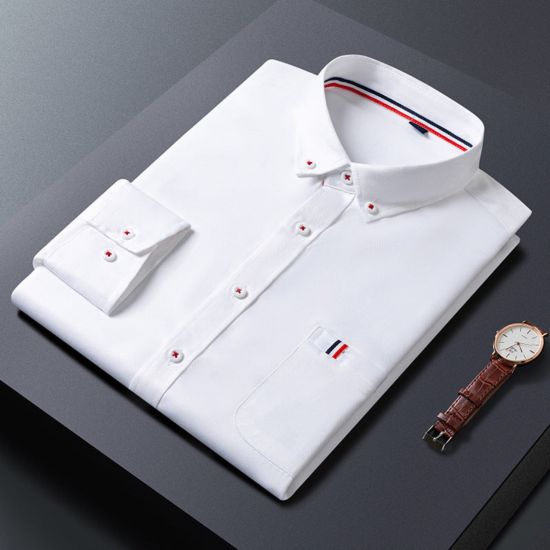 Mens Casual Shirt Business Dress Shirts Men Clothes - Minihomy