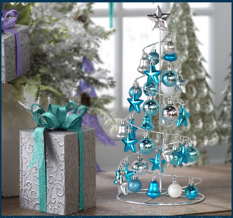 Creative Christmas Ball Metal Desktop Mini Tree