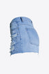 Full Size Distressed Bead Denim Shorts - Minihomy