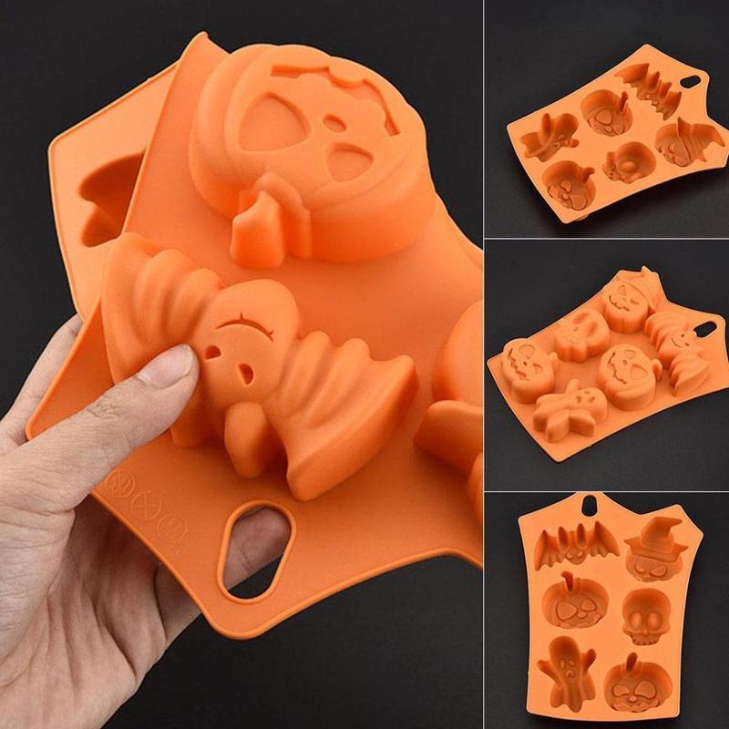 Halloween Pumpkin Cakes Silicone Mold Bald Cake Chocolate Jelly Mold Decorations