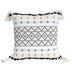 Cut Flower Knitted Geometric Tassel Plush Pillow