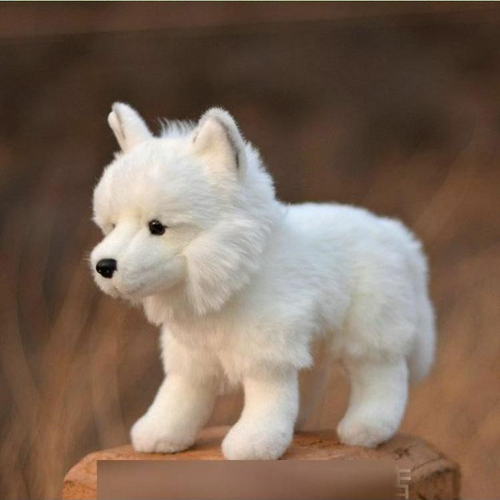 Simulation arctic fox plush toy doll