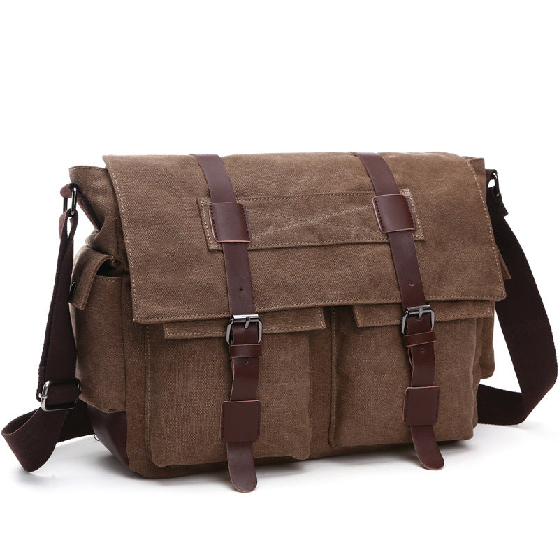 Practical business single shoulder oblique cross bag men's casual canvas bag