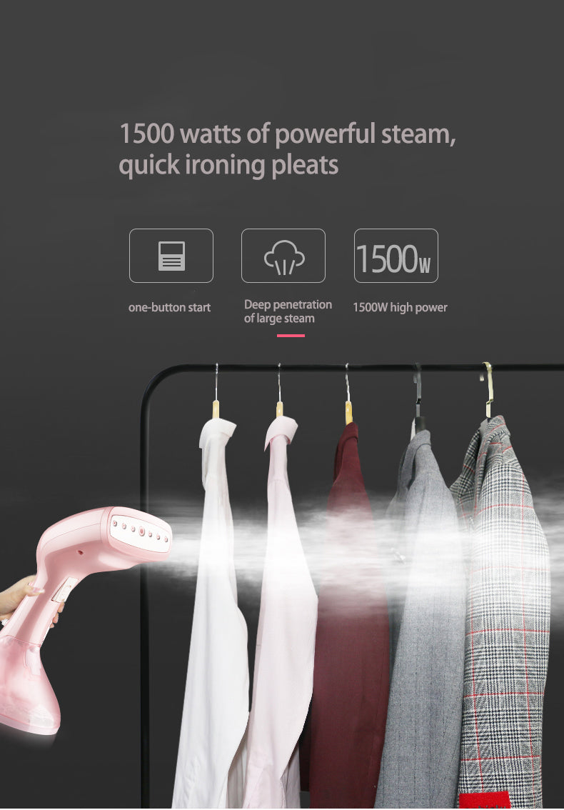 Handheld Fabric Steamer Fast-Heat  Powerful Garment Steamer for Home Travelling Portable Steam Iron - Minihomy