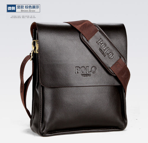 Luxury Vintage Man Bag PU Leather Shoulder Bag